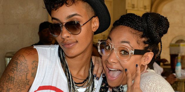ATLANTA, GA - SEPTEMBER 02: (EXCLUSIVE ACCESS, SPECIAL RATES APPLY) Model AzMarie Livingston and actress Raven-Symone attend Neuro Drinks At LudaDay Weekend Celebrity Pool Party on September 2, 2013 in Atlanta, Georgia. (Photo by Rick Diamond/Getty Images for Neuro Drinks)