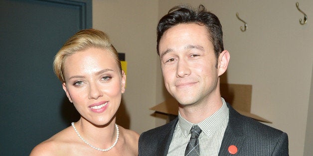 TORONTO, ON - SEPTEMBER 10: Actress Scarlett Johansson and actor/filmmaker Joseph Gordon-Levitt arrive at the 'Don Jon' Prem