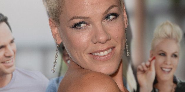 HOLLYWOOD, CA - SEPTEMBER 16: Pink attends the premiere of Roadside Attractions' 'Thanks For Sharing' at ArcLight Cinemas on September 16, 2013 in Hollywood, California. (Photo by Jason Merritt/Getty Images)