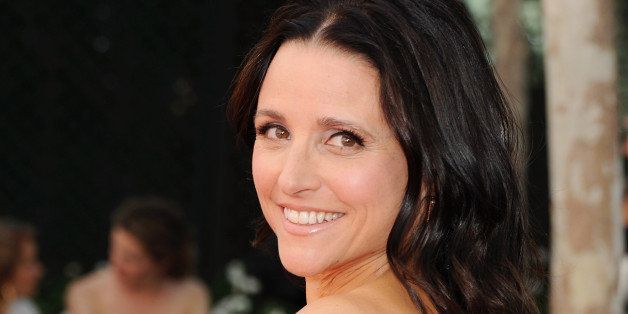LOS ANGELES, CA - SEPTEMBER 22: Actress Julia Louis-Dreyfus arrives at the 65th Annual Primetime Emmy Awards at Nokia Theatre L.A. Live on September 22, 2013 in Los Angeles, California. (Photo by Jon Kopaloff/FilmMagic)