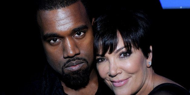 HOLLYWOOD, CA - NOVEMBER 21: (L-R) Kanye West and Kris Jenner backstage at FOX's 'The X Factor' Season 2 Top 10 Live Performance Show on November 21, 2012 in Hollywood, California. (Photo by FOX via Getty Images)