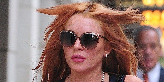 NEW YORK, NY - SEPTEMBER 11: Lindsay Lohan is seen in Soho on September 11, 2013 in New York City. (Photo by Alo Ceballos/FilmMagic)