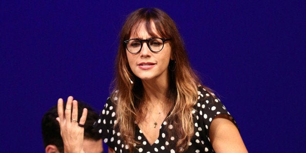 SANTA MONICA, CA - OCTOBER 12: Actress Rashida Jones performs onstage at The Young Storytellers Foundation's Annual 'Biggest Show' on October 12, 2013 in Santa Monica, California. (Photo by Imeh Akpanudosen/Getty Images)