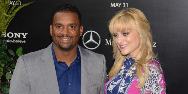 NEW YORK, NY - MAY 29: Alfonso Ribeiro and Angela Unkrich attend the 'After Earth' premiere at Ziegfeld Theater on May 29, 2013 in New York City. (Photo by Andrew H. Walker/Getty Images)