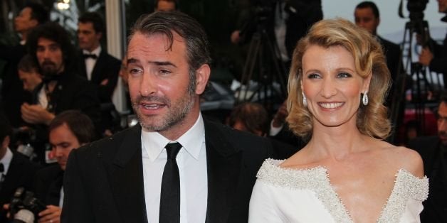CANNES, FRANCE - MAY 27: Jean Dujardin and Alexandra Lamy attend the Closing Ceremony and 'Therese Desqueyroux' premiere duri