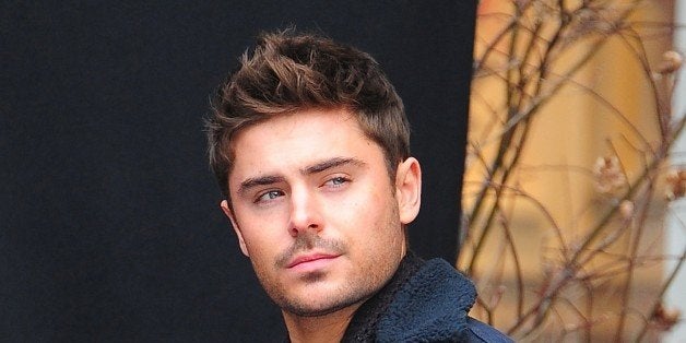 NEW YORK, NY - DECEMBER 20: Zac Efron is seen on the set of 'Are we offically dating?' at Streets of Manhattan on December 2