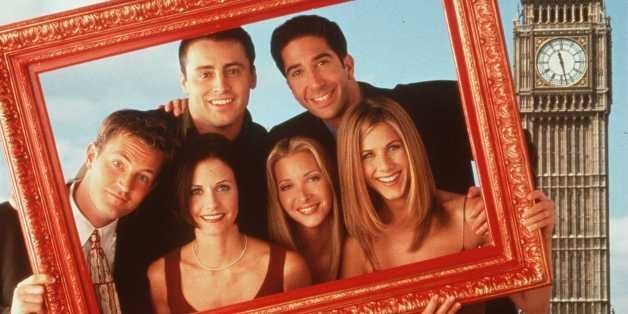 'Friends' in London. Clockwise from top left: Matt LeBlanc, David Schwimmer, Jennifer Aniston, Lisa Kudrow, Courteney Cox and Matthew Perry.