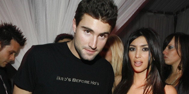 Brody Jenner and Kim Kardashian during T-Mobile Sidekick 3 Dwyane Wade Edition Launch Party - Inside at The Palms in Las Vegas, Nevada, United States. (Photo by Chris Polk/FilmMagic for Bragman Nyman Cafarelli)