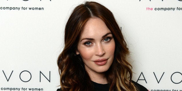 NEW YORK, NY - NOVEMBER 22: (EXCLUSIVE COVERAGE) Megan Fox wears the new Avon Empowerment Bracelet that will raise funds for the Avon Speak Out Against Domestic Violence program. (Photo by Dimitrios Kambouris/Getty Images for Avon)