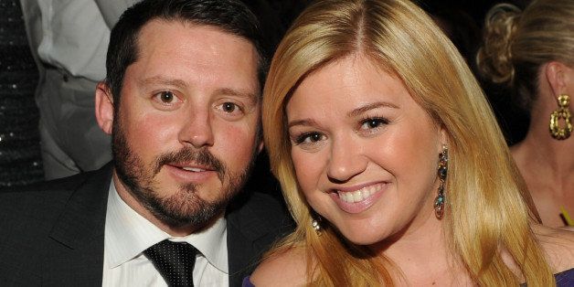 LAS VEGAS, NV - APRIL 07: Singer Kelly Clarkson (R) and Brandon Blackstock in the audience during the 48th Annual Academy of Country Music Awards at the MGM Grand Garden Arena on April 7, 2013 in Las Vegas, Nevada. (Photo by Kevin Winter/ACMA2013/Getty Images for ACM)