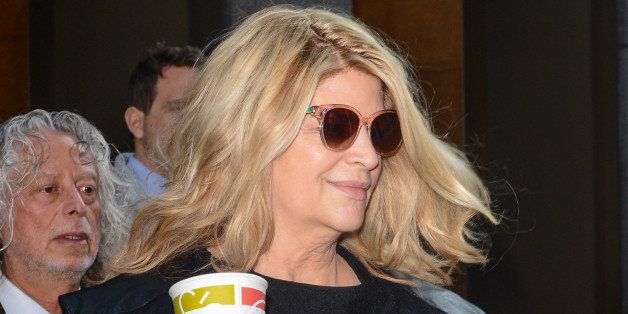 NEW YORK, NY - DECEMBER 04: Actress Kirstie Alley leaves the Sirius XM Studios on December 4, 2013 in New York City. (Photo by Ray Tamarra/Getty Images)