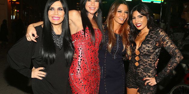 NEW YORK, NY - DECEMBER 05: (L-R) Renee Graziano, Alicia DiMichele Garofalo, Drita D'Avanzo and Natalie Guercio attend 'Mob Wives' Season 4 premiere at Greenhouse on December 5, 2013 in New York City. (Photo by Astrid Stawiarz/Getty Images)