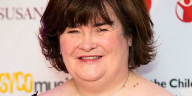 LONDON, UNITED KINGDOM - OCTOBER 28: Susan Boyle attends a photocall to announce a charity single for Save The Children at Sony Music on October 28, 2013 in London, England. (Photo by John Phillips/UK Press via Getty Images)