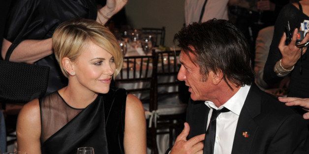 BEVERLY HILLS, CA - JANUARY 11: Charlize Theron and Sean Penn attend the 3rd annual Sean Penn & Friends HELP HAITI HOME Gala benefiting J/P HRO presented by Giorgio Armani at Montage Beverly Hills on January 11, 2014 in Beverly Hills, California. (Photo by Kevin Mazur/Getty Images for J/P Haitian Relief Organization)