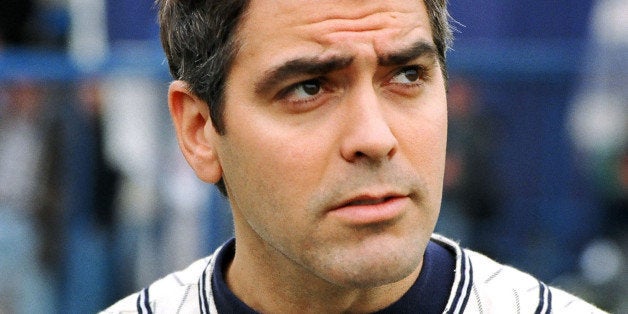 George Clooney during MTV's 6th Annual Rock 'n Jock Baseball in Los Angeles, California, United States. (Photo by Jeff Kravitz/FilmMagic, Inc)