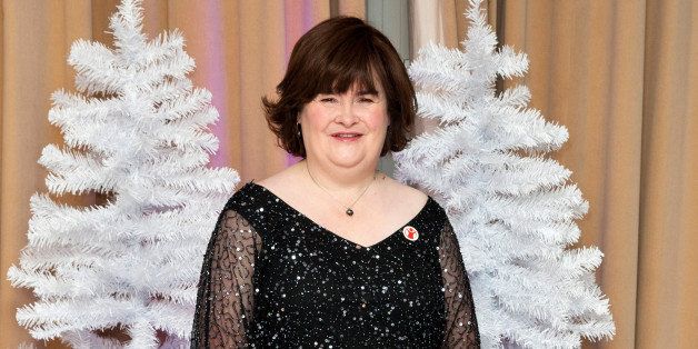 LONDON, UNITED KINGDOM - OCTOBER 28: Susan Boyle attends a photocall to announce a charity single for Save The Children at Sony Music on October 28, 2013 in London, England. (Photo by John Phillips/UK Press via Getty Images)