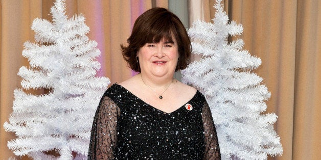 LONDON, UNITED KINGDOM - OCTOBER 28: Susan Boyle attends a photocall to announce a charity single for Save The Children at S