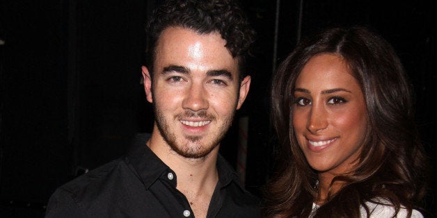 NEW YORK, NY - SEPTEMBER 18: Kevin Jonas and Danielle Jonas (celebrating her birthday) pose backstage at 'Cinderella' on Broadway at The Broadway Theater on September 18, 2013 in New York City. (Photo by Bruce Glikas/FilmMagic)