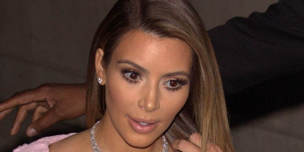 LOS ANGELES, CA - JANUARY 23: Kim Kardashian is seen on January 23, 2014 in Los Angeles, California. (Photo by JMA/Star Max