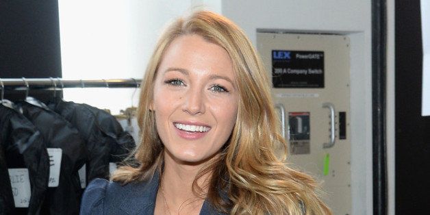 NEW YORK, NY - FEBRUARY 12: Actress Blake Lively poses backstage at the Michael Kors fashion show during Mercedes-Benz Fashion Week Fall 2014 at Spring Studios on February 12, 2014 in New York City. (Photo by Larry Busacca/Getty Images for Michael Kors)