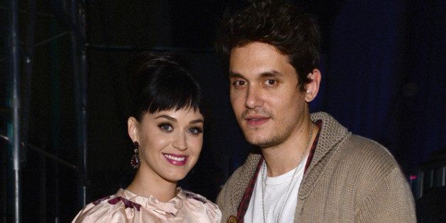 LOS ANGELES, CA - JANUARY 27: Recording artists Katy Perry (L) and John Mayer pose backstage at 'The Night That Changed America: A GRAMMY Salute To The Beatles' at the Los Angeles Convention Center on January 27, 2014 in Los Angeles, California. (Photo by Larry Busacca/Getty Images for NARAS)