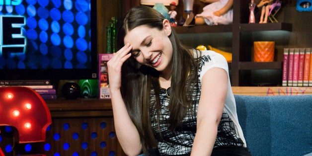 WATCH WHAT HAPPENS LIVE -- Pictured: Elizabeth Olsen -- Photo by: Charles Sykes/Bravo/NBCU Photo Bank via Getty Images