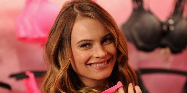 NEW YORK, NY - FEBRUARY 25: Victoria's Secret Supermodel Behati Prinsloo introduces the T-Shirt Bra at Victoria's Secret Her