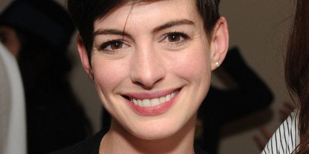 PARK CITY, UT - JANUARY 21: Anne Hathaway attends The Snow Lodge x Eveleigh Host 'The One I Love' Party on January 21, 2014 in Park City, Utah. (Photo by Craig Barritt/Getty Images for Snowlodge)