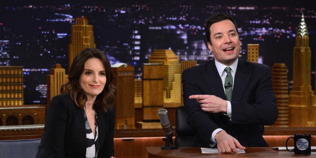 NEW YORK, NY - MARCH 03: Tina Fey visits 'The Tonight Show with Jimmy Fallon' at Rockefeller Center on March 3, 2014 in New