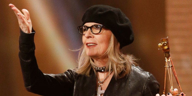 BERLIN, GERMANY - FEBRUARY 01: Diane Keaton attends the Goldene Kamera 2014 at Tempelhof Airport on February 01, 2014 in Berlin, Germany. (Photo by Franziska Krug/Getty Images )