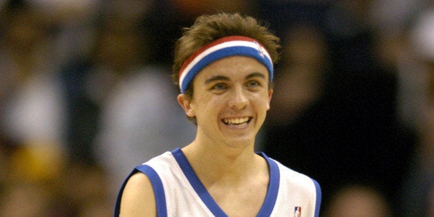 Frankie Muniz participates in Los Angeles Clippers Celebrity basketball game at the Staples Center in Los Angeles, Calif. on
