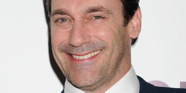 HOLLYWOOD, CA- APRIL 02: Actor Jon Hamm arrives at AMC's 'Mad Men' Season 7 premiere at ArcLight Cinemas on April 2, 2014 in