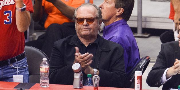 LOS ANGELES, CA - MAY 15: Jack Nicholson attends an NBA playoff game between the Oklahoma City Thunder and the Los Angeles Clippers at Staples Center on May 15, 2014 in Los Angeles, California. (Photo by Noel Vasquez/GC Images)