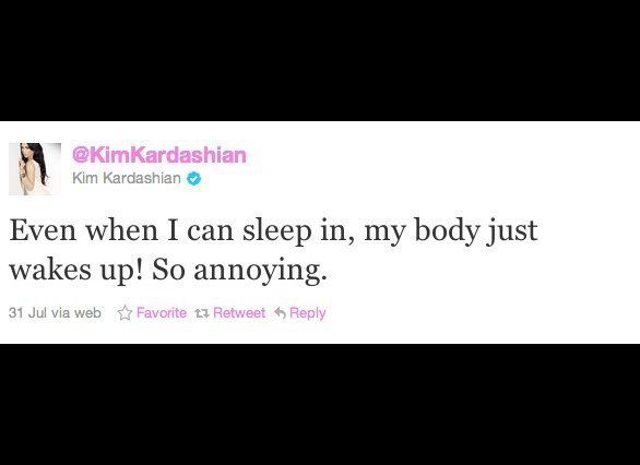 Kim Kardashian: Not too sure we care about your sleep cycles
