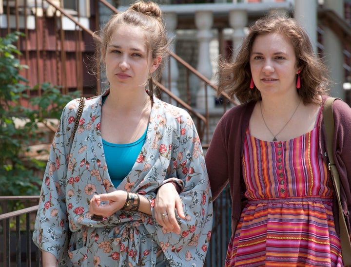 Lena Dunham shares photo of Girls co-star Jemima Kirke on