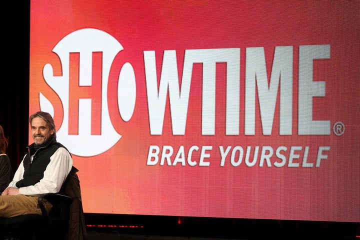 PASADENA, CA - JANUARY 12: Actor Jeremy Irons of the television show 'The Borgias' speaks during the Showtime portion of the 2012 Television Critics Association Press Tour at The Langham Huntington Hotel and Spa on January 12, 2012 in Pasadena, California. (Photo by Frederick M. Brown/Getty Images)