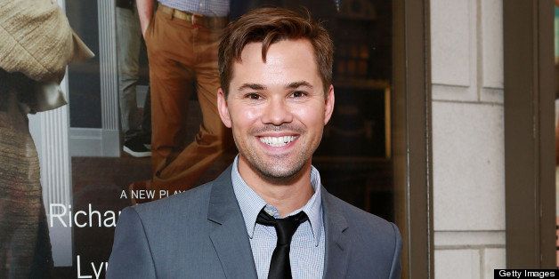 NEW YORK, NY - APRIL 17: Actor Andrew Rannells attends the 'The Assembled Parties' opening night at Samuel J. Friedman Theatre on April 17, 2013 in New York City. (Photo by Robin Marchant/Getty Images)