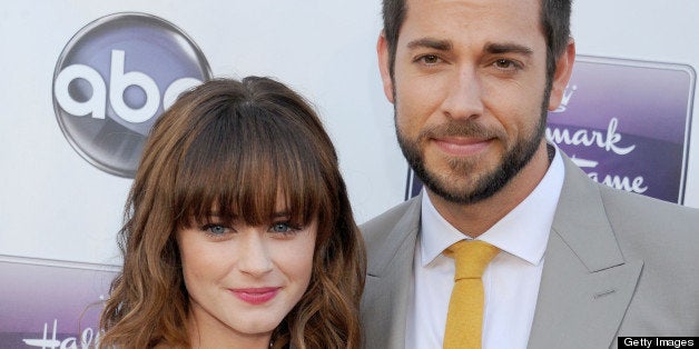 CENTURY CITY, CA - APRIL 17: Actors Alexis Bledel and Zachary Levi arrive at Disney ABC Television and the Hallmark Hall Of Fame's premiere of 'Remembering Sunday' at Fox Studio Lot on April 17, 2013 in Century City, California. (Photo by Gregg DeGuire/WireImage)