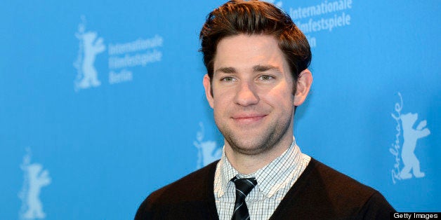 US actor John Krasinski poses for photographers during a photocall for the movie 'Promised Land' on February 08, 2013 on the