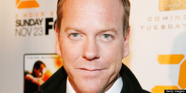 NEW YORK - NOVEMBER 19: Actor Kiefer Sutherland attends a world premiere screening for '24: Redemption' at AMC Theaters - Empire 25 on November 19, 2008 in New York City. (Photo by Amy Sussman/Getty Images for FOX)