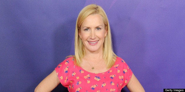 PASADENA, CA - APRIL 22: Actress Angela Kinsey arrives at the 2013 NBC Summer Press Day at The Langham Huntington Hotel and Spa on April 22, 2013 in Pasadena, California. (Photo by Gregg DeGuire/WireImage)