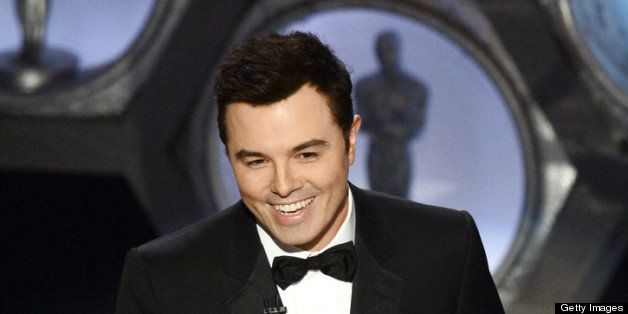 HOLLYWOOD, CA - FEBRUARY 24: Host Seth MacFarlane speaks onstage during the Oscars held at the Dolby Theatre on February 24, 2013 in Hollywood, California. (Photo by Kevin Winter/Getty Images)