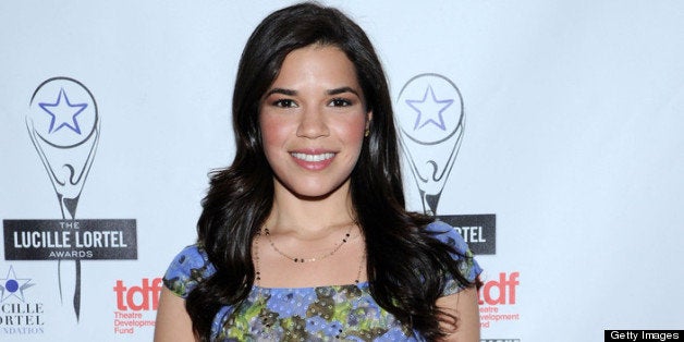 NEW YORK, NY - MAY 05: Actress America Ferrera attends the 28th Annual Lucille Lortel Awards at NYU Skirball Center on May 5