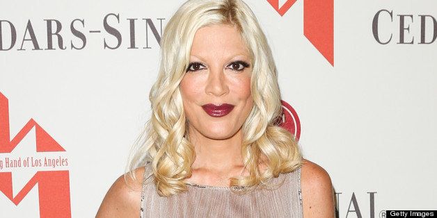 BEVERLY HILLS, CA - MAY 10: Actress Tori Spelling attends the Helping Hand of Los Angeles' 84th annual Mother's Day luncheon at the Beverly Hills Hotel on May 10, 2013 in Beverly Hills, California. (Photo by Paul Archuleta/FilmMagic)