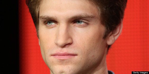 PASADENA, CA - JANUARY 10: Actor Keegan Allen of 'Pretty Little Liars' speaks onstage during the ABC portion of the 2013 Winter TCA Tour at Langham Hotel on January 10, 2013 in Pasadena, California. (Photo by Frederick M. Brown/Getty Images)