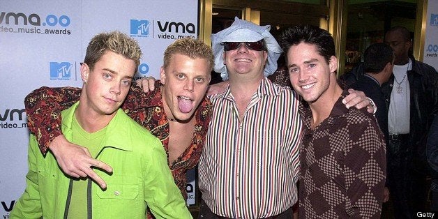 Noah Bastian, Michael Cuccione, Kevin Farley and Alex Solowitz of 2gether (Photo by Jeff Kravitz/FilmMagic, Inc)