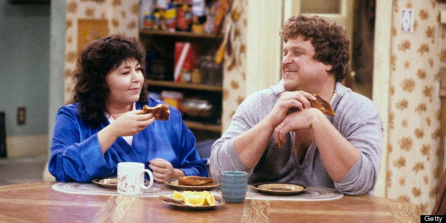 UNITED STATES - MARCH 04: ROSEANNE- 'The Monday Thru Friday Show' 1/24/89 Roseanne Barr, John Goodman (Photo by ABC Photo A