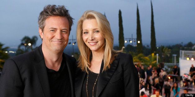 HOLLYWOOD GAME NIGHT -- Episode 104 -- Pictured: (l-r) Matthew Perry, Lisa Kudrow-- (Photo by: Trae Patton/NBC/NBCU Photo Bank via Getty Images)