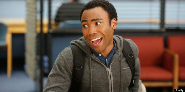 COMMUNITY -- 'Basic Human Anatomy' Episode 410 -- Pictured: Donald Glover as Troy -- (Photo by: Vivian Zink/NBC/NBCU Photo Ba