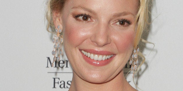 NEW YORK, NY - FEBRUARY 13: Katherine Heigl is seen during Fall 2013 Mercedes-Benz Fashion Week at Lincoln Center for the Per